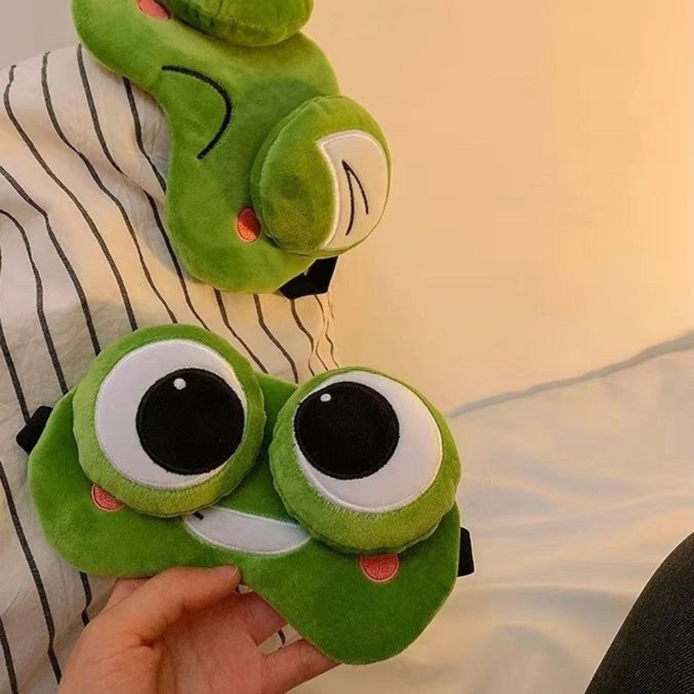 Cartoon Frog Eye Mask - 3D Con - Skincare Glowing ulasan dan harga