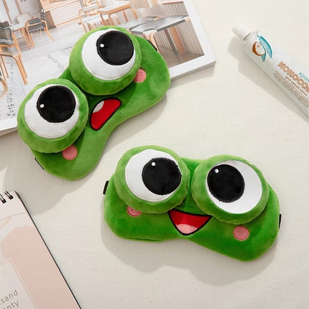 Cartoon Frog Eye Mask - 3D Con - Skincare Glowing ulasan dan harga